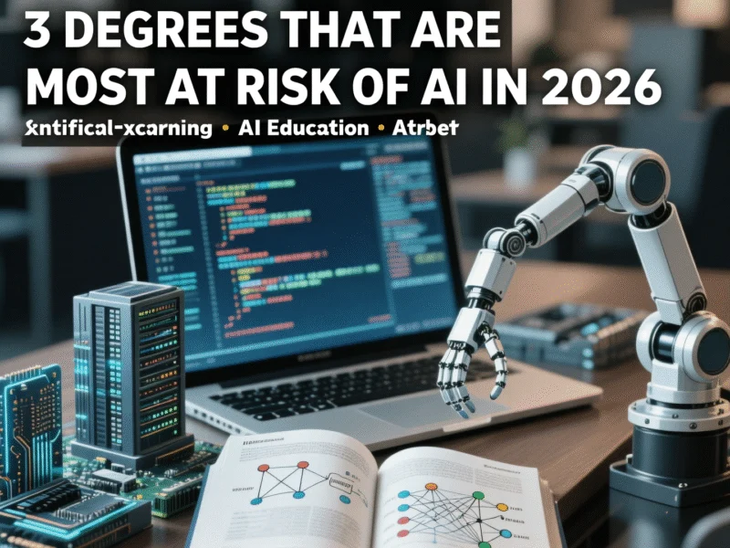 3 Degrees That Are Most At Risk Of AI In 2026 - Professional coverage