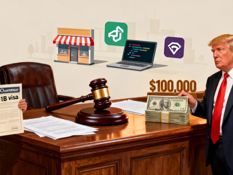 U.S. Chamber of Commerce Challenges Trump Administration’s $100,000 H-1B Visa Fee in Lawsuit