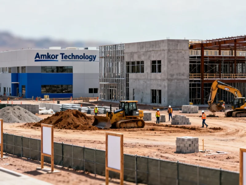Amkor breaks ground on its OSAT plant in Peoria, Arizona